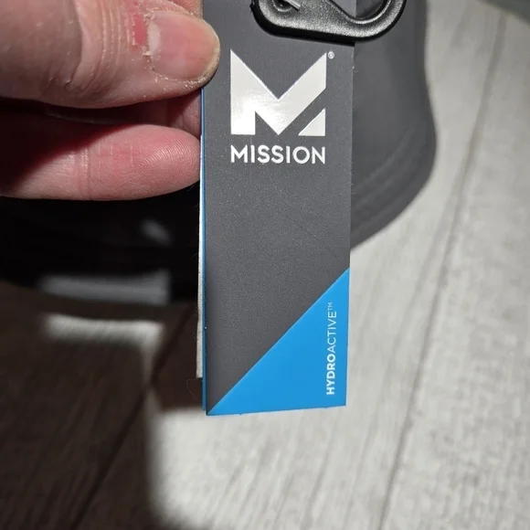 Mission Hydroactive Cooling UPF 50 OS Charcoal Gray Brim Bucket Hat 109979 - Picture 6 of 10